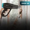 Imagen 3 Pistola de calor Cecotec Hell Gun 3500 con 2000W, temperatura regulable y calentamiento ultrarrápido. Incluye 4 boquillas para decapado, soldadura y secado.