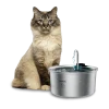 Fuente automática de agua para mascotas Pumba 3200 Refresh Inox en acero inoxidable de Cecotec