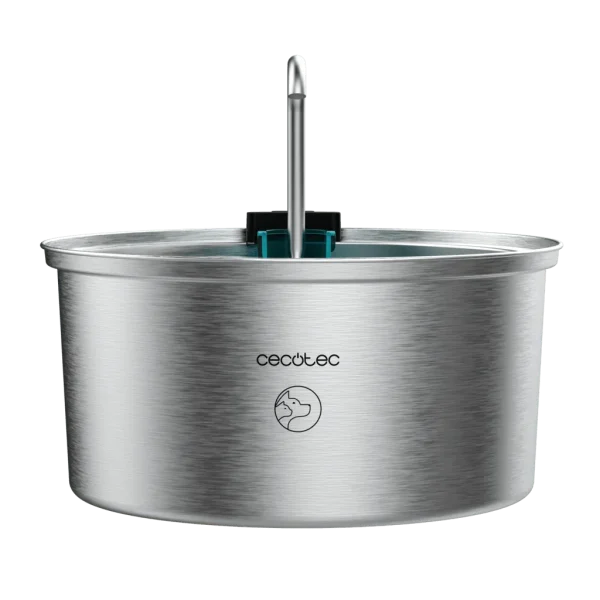 Imagen 3 Fuente automática para mascotas Pumba 3200 Refresh Inox de Cecotec. Capacidad de 3,2 litros, acero inoxidable y diseño de cascada para agua siempre fresca.