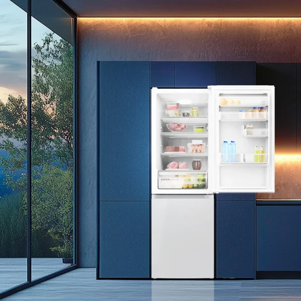 Imagen 8 Frigorífico combi Bolero CoolMarket Combi 296 DF White de 185 cm con sistema DeFrost, 296 litros de capacidad y diseño en color blanco para cualquier cocina.