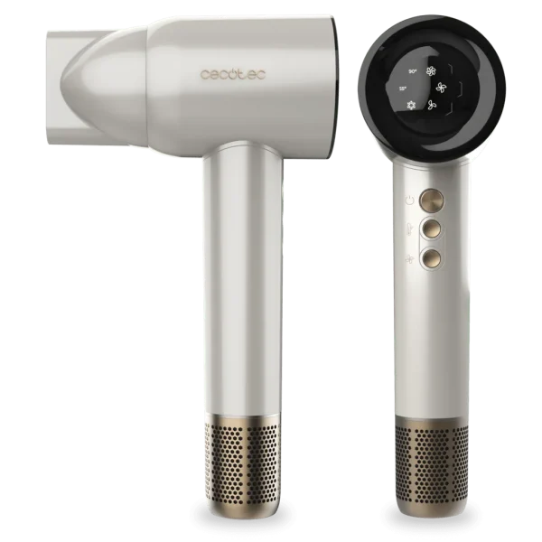 Imagen 3 Secador Cecotec DryGlam Waves Champagne con motor Brushless de 110000 RPM, 1600 W y tecnología Coanda. Resultados profesionales con plasma y control de calor.
