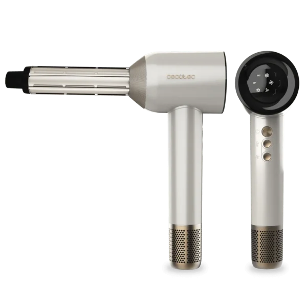 Imagen 4 Secador Cecotec DryGlam Waves Champagne con motor Brushless de 110000 RPM, 1600 W y tecnología Coanda. Resultados profesionales con plasma y control de calor.