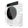 Imagen 3 Lavadora Cecotec Bolero DressCode 6160 Inverter de 6 kg y 1200 rpm. Motor Inverter Plus, clase A, 11 programas, Steam Max y panel LED para un lavado ideal.