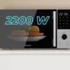 Imagen 7 Microondas digital Cecotec Proclean 2500 de alta eficiencia. Cuenta con botones táctiles, selector giratorio, revestimiento de fácil limpieza y gran precisión.