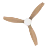 Imagen 3 Ventilador de techo de 52 pulgadas con motor DC de 40 W, 6 velocidades, mando a distancia, temporizador de 8h y función verano-invierno para climatización.