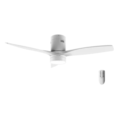 Ventilador de techo EnergySilence Aero 5600 Classic White vista frontal aspas blancas