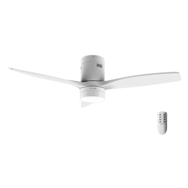 Ventilador de techo EnergySilence Aero 5600 Classic White vista frontal aspas blancas