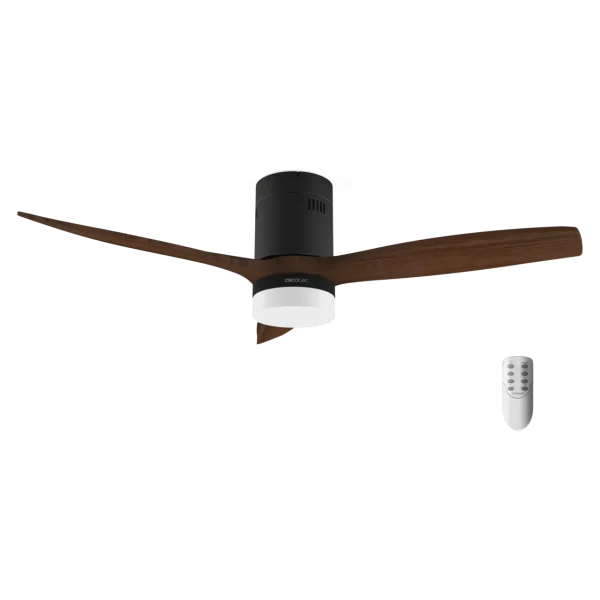 Ventilador de techo negro EnergySilence Aero 5600 Classic Black con 3 aspas y motor DC