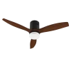 Imagen 2 Ventilador de techo EnergySilence Aero 5600 Classic Black de 52" con motor DC de 40 W. Silencioso, 6 velocidades, temporizador y función verano-invierno.