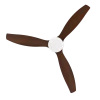 Imagen 3 Ventilador de techo EnergySilence Aero 5600 Classic Black de 52" con motor DC de 40 W. Silencioso, 6 velocidades, temporizador y función verano-invierno.