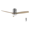 Ventilador de techo EnergySilence Aero 5600 Classic Steel con aspas de madera y acabado en acero