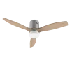 Imagen 2 Ventilador de techo de 52 pulgadas con motor DC de 40 W. Sistema EnergySilence, 3 aspas de madera natural, mando a distancia y función verano/invierno.