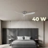 Imagen 4 Ventilador de techo 52” con motor DC de 40 W, luz LED, mando a distancia y función inversa. Silencioso y eficiente para una ventilación óptima.
