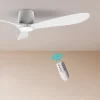 Imagen 6 Ventilador de techo 52” con motor DC de 40 W, luz LED, mando a distancia y función inversa. Silencioso y eficiente para una ventilación óptima.