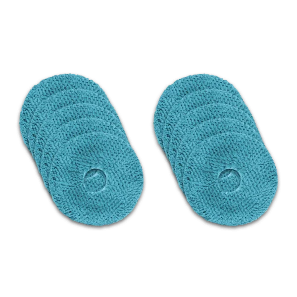 Imagen 3 Pack de 10 mopas de microfibra de alta calidad para el robot limpiacristales Conga Windroid 1090 Double Spray. Repuestos originales para un acabado impecable.