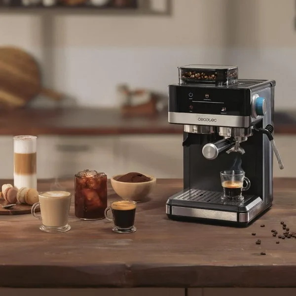Imagen 4 Cafetera espresso Power Espresso 20 Grind de 1350 W con molinillo integrado, 20 bares de presión, sistema Thermoblock y depósito de agua de 2,5 litros.