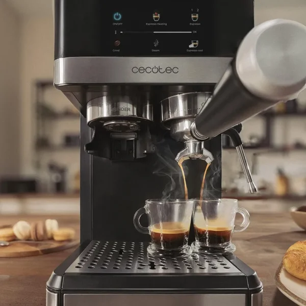 Imagen 7 Cafetera espresso Power Espresso 20 Grind de 1350 W con molinillo integrado, 20 bares de presión, sistema Thermoblock y depósito de agua de 2,5 litros.