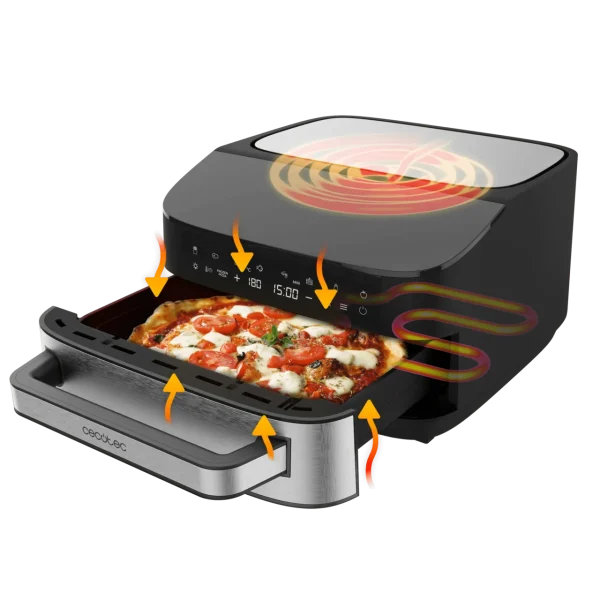 Horno eléctrico Cecotec Pizza&Fry 7000 de 7 litros con pantalla táctil digital