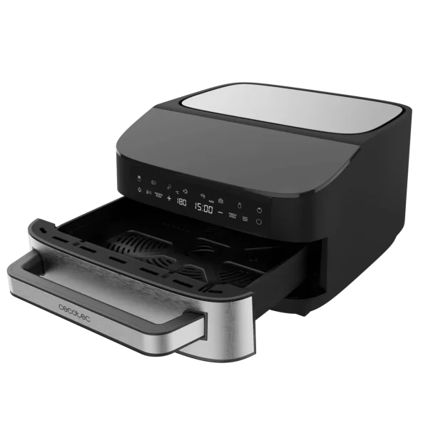 Imagen 2 Horno para pizza Pizza&Fry 7000 de 7L con pantalla táctil. Potencia de 1600W para resultados crujientes y versatilidad para hornear y freír sin apenas aceite.