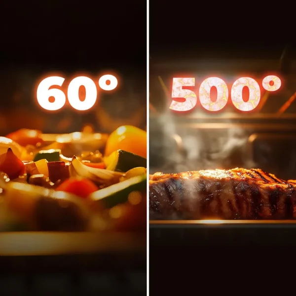 Imagen 6 Horno para pizza Pizza&Co 500 Max de Cecotec con 13L de capacidad, control digital y diseño multifuncional para resultados profesionales en casa.