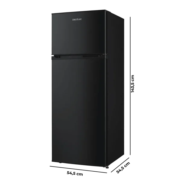 Imagen 4 Frigorífico de dos puertas Cecotec Bolero CoolMarket 2D 204 Black E con 204 litros de capacidad, compresor Inverter Plus, tecnología cíclica y eficiencia clase E.