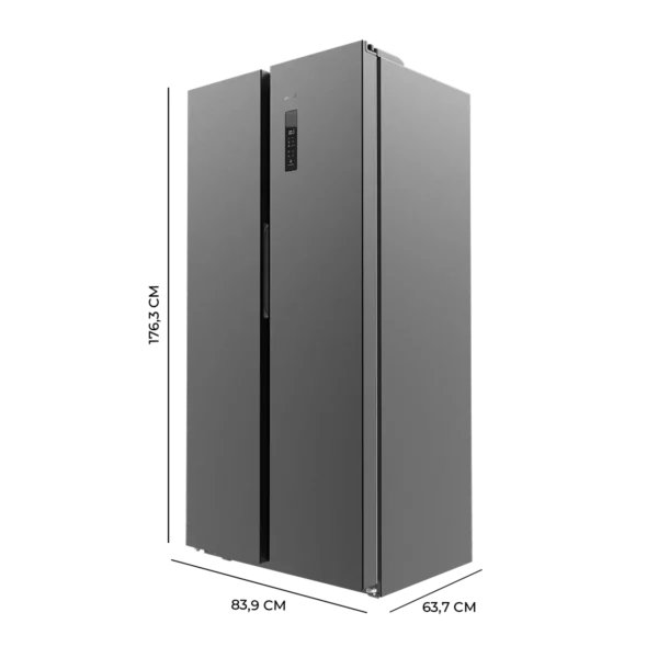 Imagen 2 Frigorífico americano Bolero CoolMarket SBS 559 Inox C de 559L. Con motor Inverter, tecnología NoFrost, dispensador de agua y alta eficiencia energética Clase C.