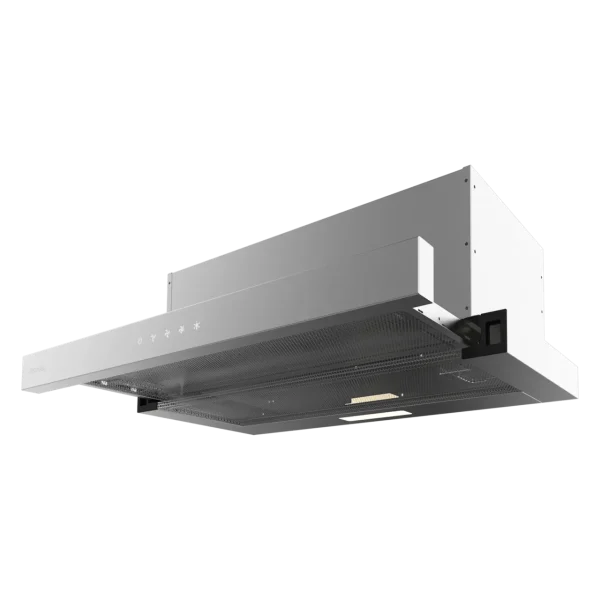 Imagen 4 Campana telescópica Bolero Flux TLT 604000 Inox A+++ de 60 cm. Succión de 415 m³/h, motor DC eficiente, control táctil y filtros de carbono incluidos.