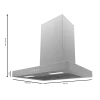 Imagen 3 Campana extractora Bolero Flux TT 604000 Inox A++ de 60 cm, succión de 393 m3/h, motor DC de bajo consumo y filtros de carbono incluidos. Máxima eficiencia energética.