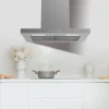 Imagen 6 Campana extractora Bolero Flux TT 604000 Inox A++ de 60 cm, succión de 393 m3/h, motor DC de bajo consumo y filtros de carbono incluidos. Máxima eficiencia energética.