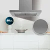 Imagen 7 Campana extractora Bolero Flux TT 604000 Inox A++ de 60 cm, succión de 393 m3/h, motor DC de bajo consumo y filtros de carbono incluidos. Máxima eficiencia energética.