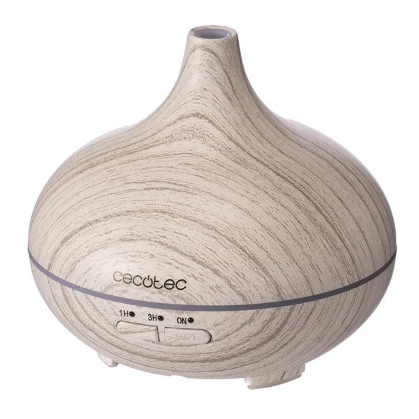 Imagen 2 Humidificador ultrasónico Pure Aroma 150 Yang White de Cecotec con función de aromaterapia, depósito de 150 ml, temporizador de 3 horas y 7 colores LED.