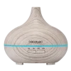 Humidificador ultrasónico Pure Aroma 300 Yang White de Cecotec con diseño de madera y luz LED ambiental