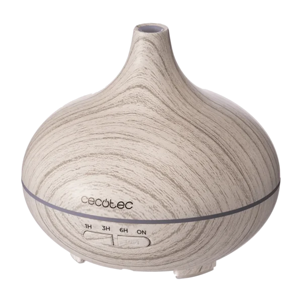 Imagen 2 Humidificador ultrasónico y difusor de aromas Cecotec Pure Aroma 300 Yang con capacidad de 300 ml, temporizador de 10 horas y 7 colores LED para estancias de 15 m².