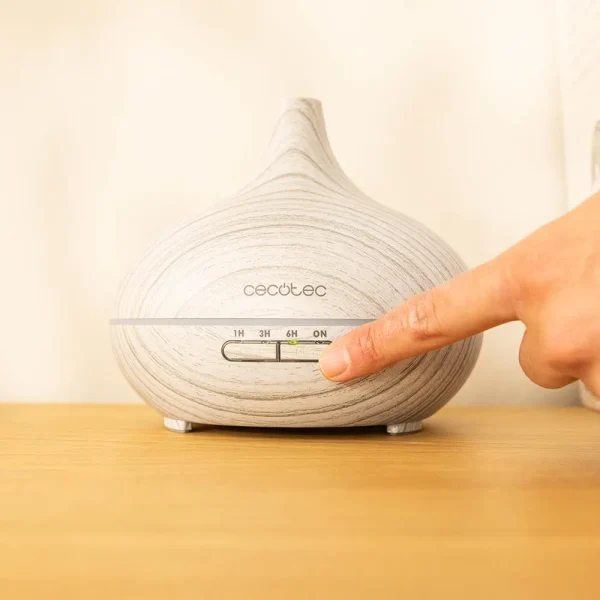 Imagen 6 Humidificador ultrasónico y difusor de aromas Cecotec Pure Aroma 300 Yang con capacidad de 300 ml, temporizador de 10 horas y 7 colores LED para estancias de 15 m².