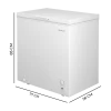 Imagen 3 Congelador horizontal Cecotec 198L con eficiencia clase D, función dual frigorífico/congelador y funcionamiento silencioso de 38 dB. Ideal para el hogar.