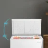 Imagen 8 Congelador horizontal Cecotec 198L con eficiencia clase D, función dual frigorífico/congelador y funcionamiento silencioso de 38 dB. Ideal para el hogar.