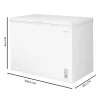 Imagen 3 Congelador horizontal Bolero CoolMarket Chest 293M White D de 293 litros, función dual, ultra silencioso 38dB y eficiencia energética clase D para el hogar.