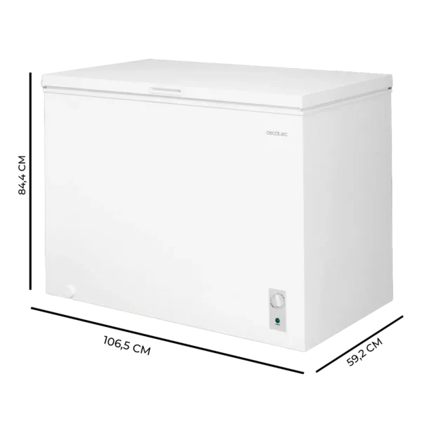 Imagen 3 Congelador horizontal Bolero CoolMarket Chest 293M White D de 293 litros, función dual, ultra silencioso 38dB y eficiencia energética clase D para el hogar.
