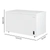 Imagen 3 Congelador horizontal Bolero CoolMarket Chest 418P White D de 418L con función Dual, clasificación energética D y tecnología de enfriamiento UltraContact D-Cool.
