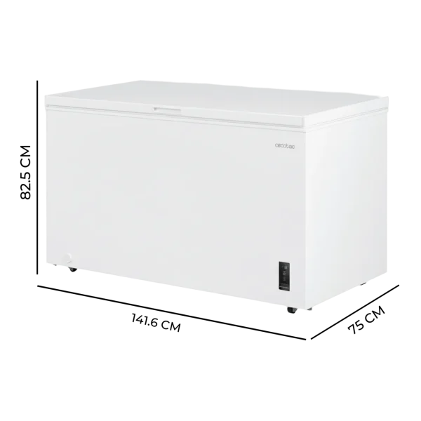 Imagen 3 Congelador horizontal Bolero CoolMarket Chest 418P White D de 418L con función Dual, clasificación energética D y tecnología de enfriamiento UltraContact D-Cool.