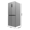 Imagen 2 Frigorífico Cecotec de 4 puertas, 394 L, motor Inverter, NoFrost y Clase E. Máxima conservación con MultiAirFlow y cajón de temperatura variable.