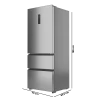 Imagen 4 Frigorífico French Door de 420L con tecnología NoFrost, compresor Inverter y función iónica ATT. Diseño Inox elegante con control táctil y eficiencia clase E.
