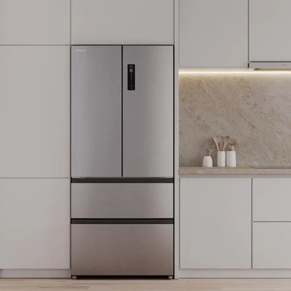Imagen 6 Frigorífico Puerta Francesa Bolero CoolMarket F2D 458 SBI Inox E de 458L. Con Compresor Inverter, tecnología NoFrost, Esterilización Iónica y sistema MetalFlexCooling.