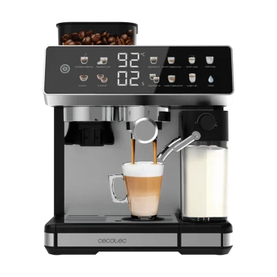 Cafetera espresso Power Espresso 20 Barista Grind & Latte con molinillo cónico y depósito de leche