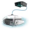 Robot limpiapiscinas Conga Pooldroid 10000 TotalClean AquaSkater de Cecotec sumergido limpiando el fondo de la piscina