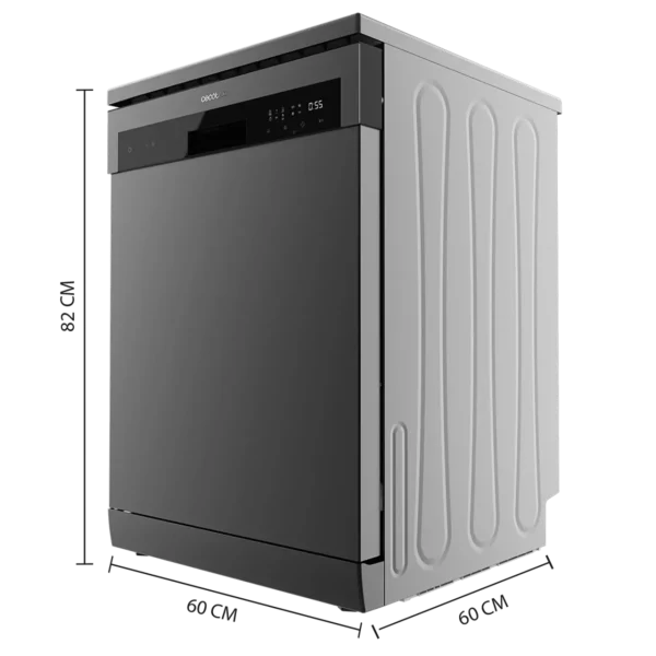 Imagen 2 Lavavajillas Bolero Aguazero 6110 Dark de 60 cm con capacidad para 13 cubiertos. Acabado dark inox, 6 programas de lavado y tecnología Dry+ para un secado óptimo.