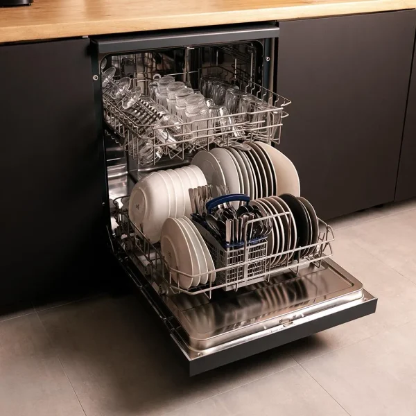 Imagen 5 Lavavajillas Bolero Aguazero 6110 Dark de 60 cm con capacidad para 13 cubiertos. Acabado dark inox, 6 programas de lavado y tecnología Dry+ para un secado óptimo.