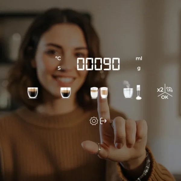 Imagen 7 Cafetera superautomática Cecotec Cremmaet Latte de 19 bares. Diseño compacto, molinillo integrado y sistema de leche para lattes y cappuccinos automáticos.