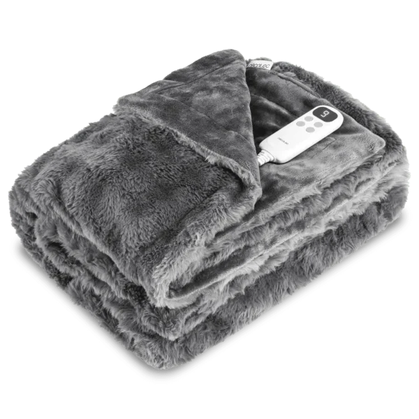 Imagen 2 Manta eléctrica Cecotec HeatConfort Noa de 200 x 180 cm. Disfruta de un calor suave, uniforme y regulable para noches frías de invierno con total seguridad.