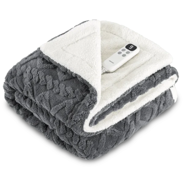Imagen 2 Manta eléctrica HeatConfort Luma de 180x130 cm con tacto suave, distribución uniforme del calor y varios niveles de temperatura para un descanso perfecto.